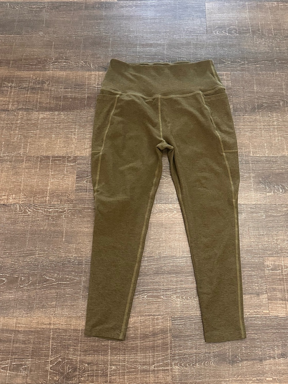 Beyond Yoga Spacedye Out of Pocket High Waisted Olive Green Leggings Size XL - Picture 1 of 5